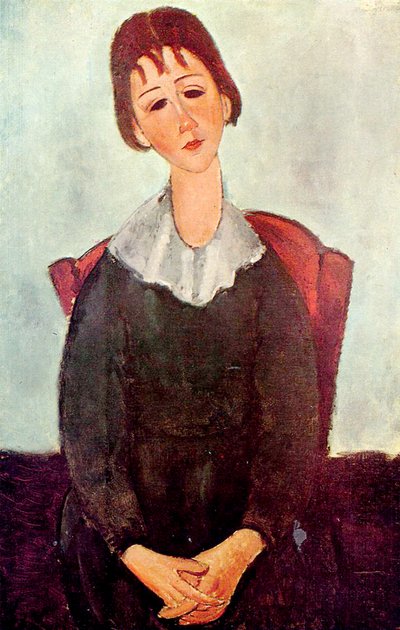 Mädchen in Schwarz, 1918 von Amedeo Modigliani